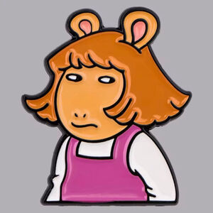 Pink D.W. From “Arthur” Classic Series Funny Meme Enamel Pin